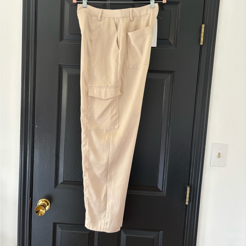 Satin Pants - Size 6 - Champagne Color